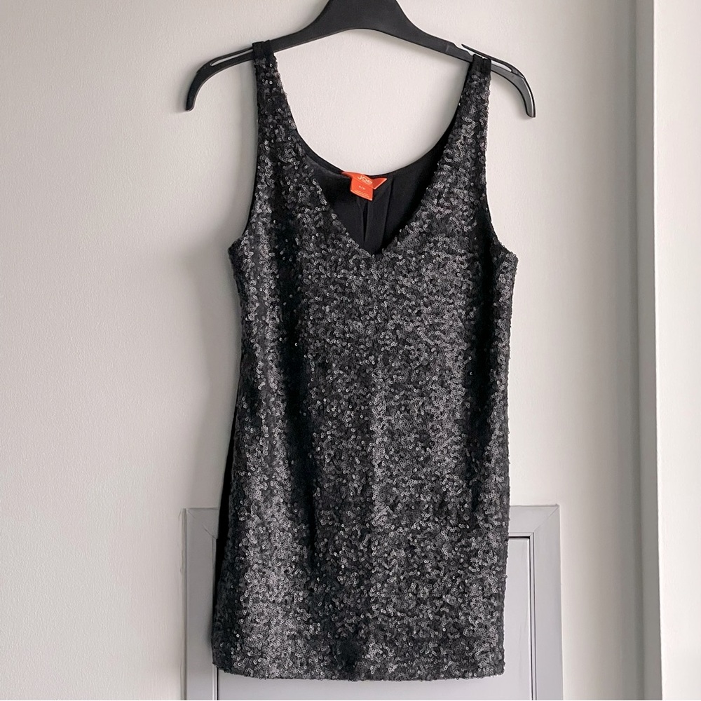 NWOT JOE FRESH Black Sequin Tank Top
